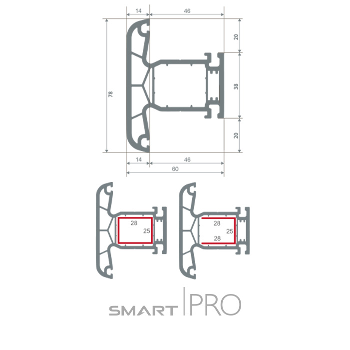 Импост 4-х камерный в Кызылорде