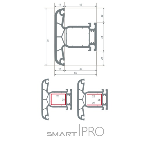 Импост 4-х камерный в Кызылорде